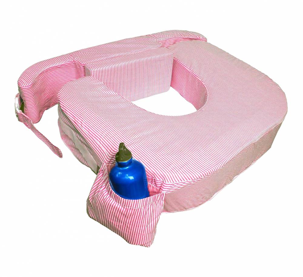 My Brest Friend Nursing Pillow Twin Pink Stripes Mamatoto