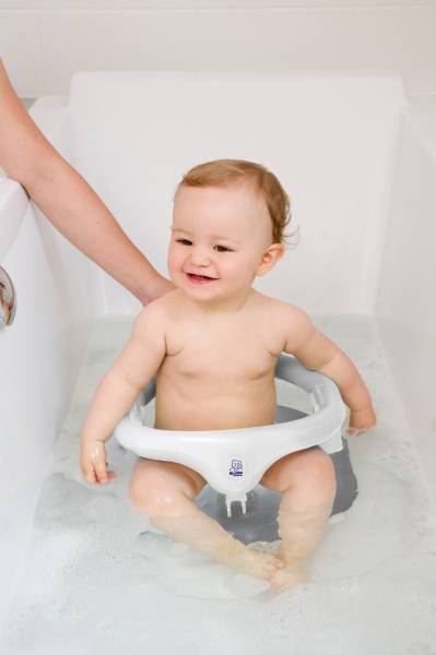 ROTHO Baby Bath Seat - Silver Grey/White 