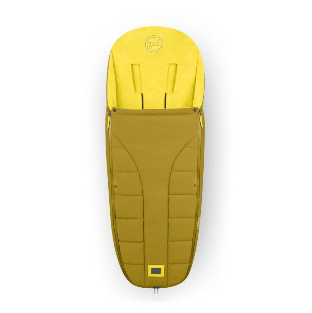 Bugaboo footmuff yellow top