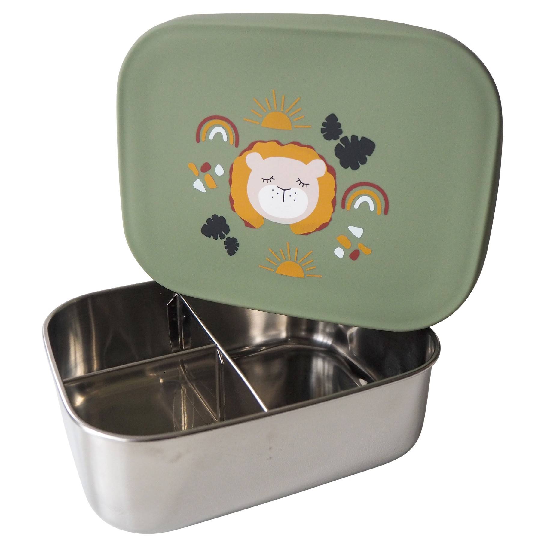 Snack Box for Kids, Personalized Lunch Box With Animal Baby Lion