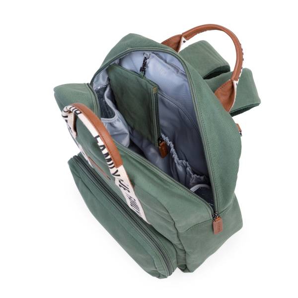 CHILDHOME Family Club Backpack Signature Canvas - Green