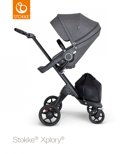 stokke xplory carrycot black melange