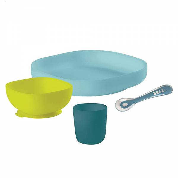 BEABA Silicone Meal Set 4pcs - Blue