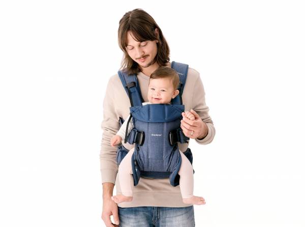 BABYBJORN Carrier One - Cotton Denim Dark Grey 