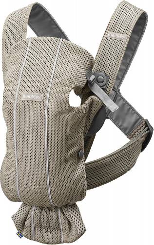 BABYBJORN Carrier Mini - 3D Mesh Grey Beige