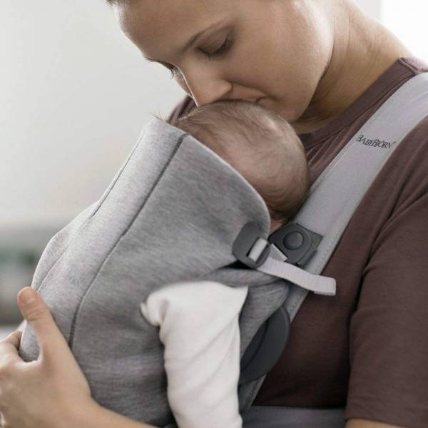 BABYBJORN Carrier Mini 3D jersey Light Grey