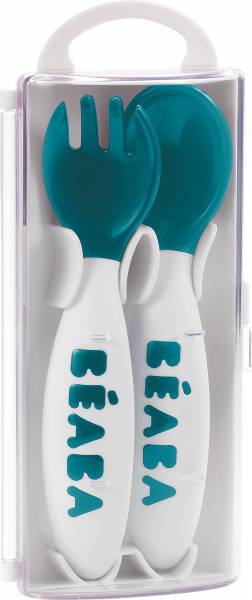 BEABA Ellipse 2nd Age Cutlery - Blue