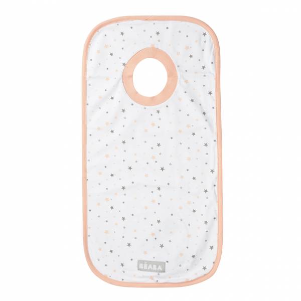 BEABA Cotton Bib -  Pink Stars S