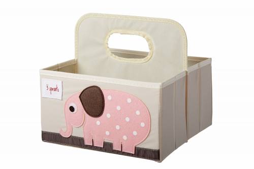 3 SPROUTS Diaper Caddy - Elephant