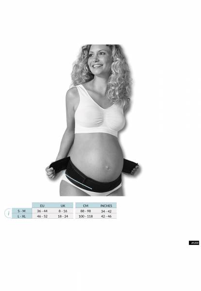 CARRIWELL Maternity Velcro Support Belt L/XL - Black