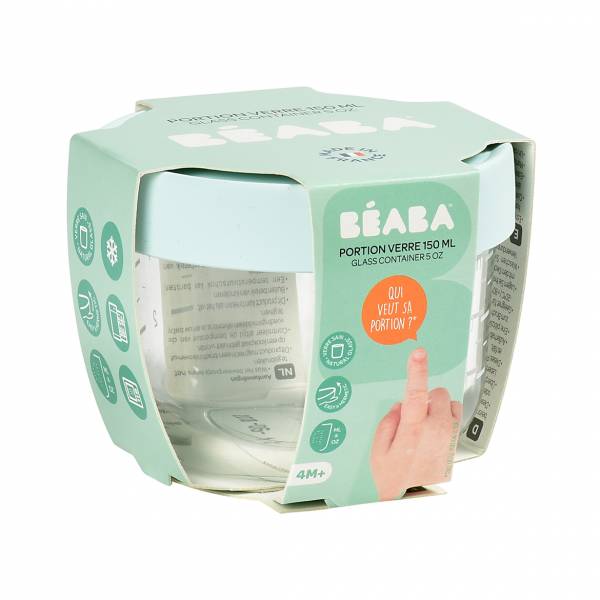 BEABA Food Jar Glass 150 ml - L. Blue