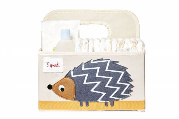 3 SPROUTS Diaper Caddy - Hedgehog