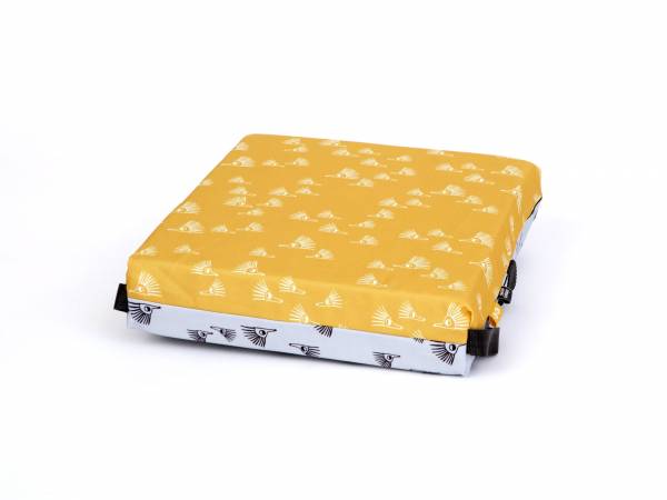 SIMPLY GOOD Booster Cushion - Hedgehogs on Yellow