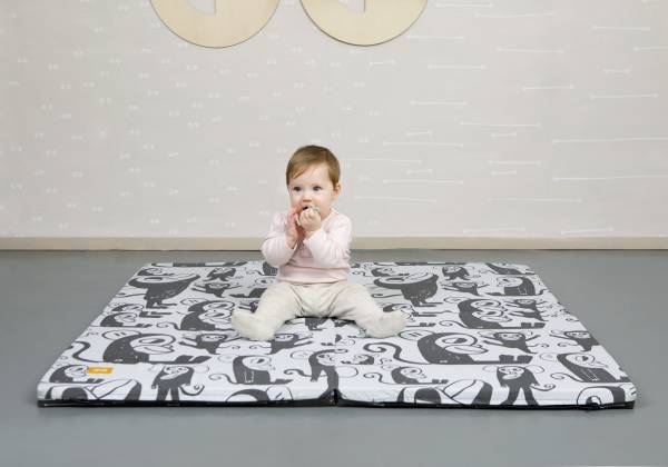 SIMPLY GOOD Portable Soft Mat - Grey Elephants