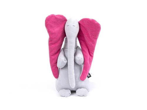 SIMPLY GOOD Soft Doll Elephant - Grey Pink