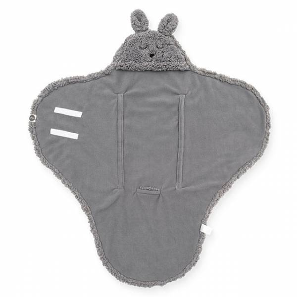 JOLLEIN Wrap Blanket Bunny - Storm Grey