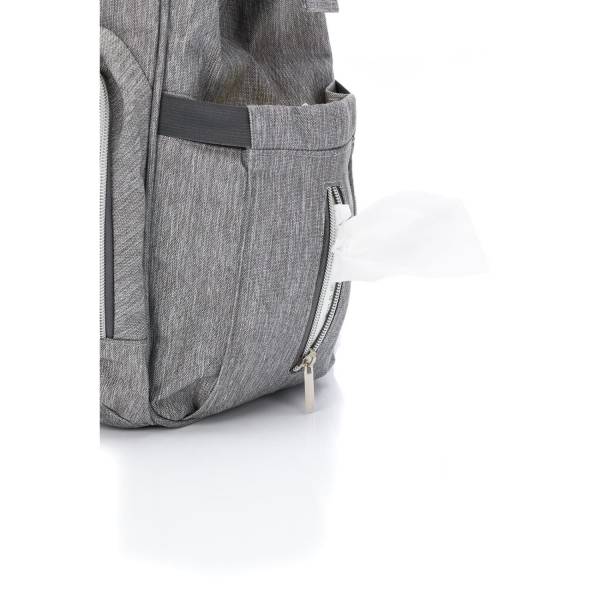 FILLIKID Changing Backpack Paris - Grey Melange