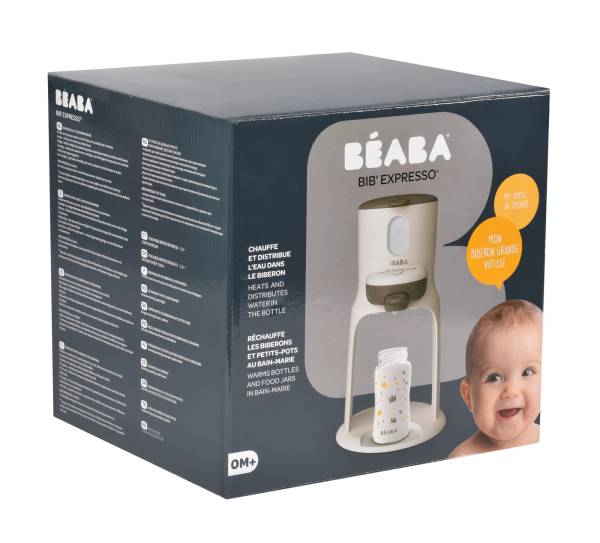 BEABA Bib Expresso - White Grey