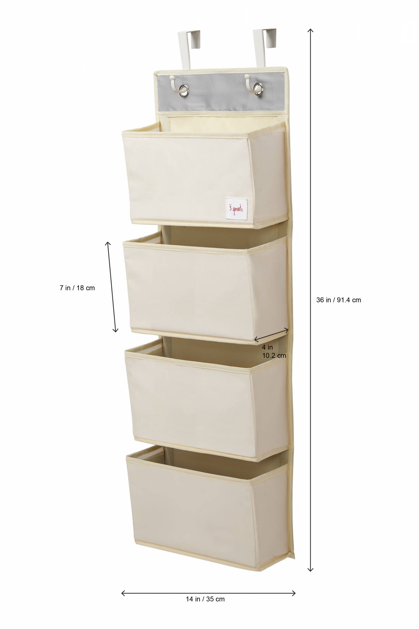 3 sprouts wall organizer top