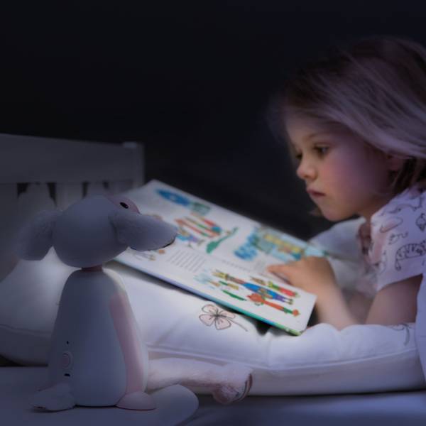 ZAZU Nightlight Reading - Fin the sheep Grey