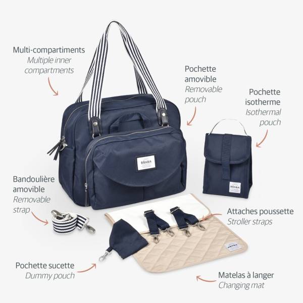 BEABA Bag Geneva - Marine Blue