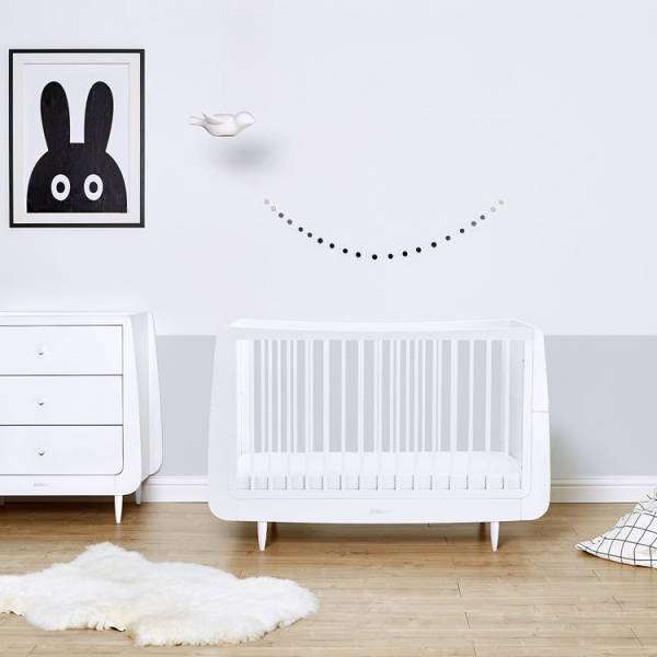 SnuzKot Skandi Bed - White 
