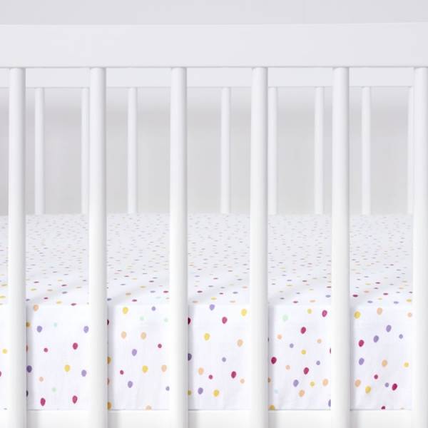 Snuz Cot & Cot Bed 2 Pack Fitted Sheet - Multi Spot