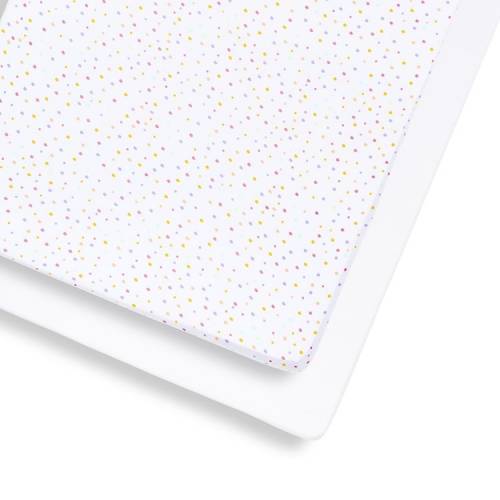 Snuz Cot & Cot Bed 2 Pack Fitted Sheet - Multi Spot