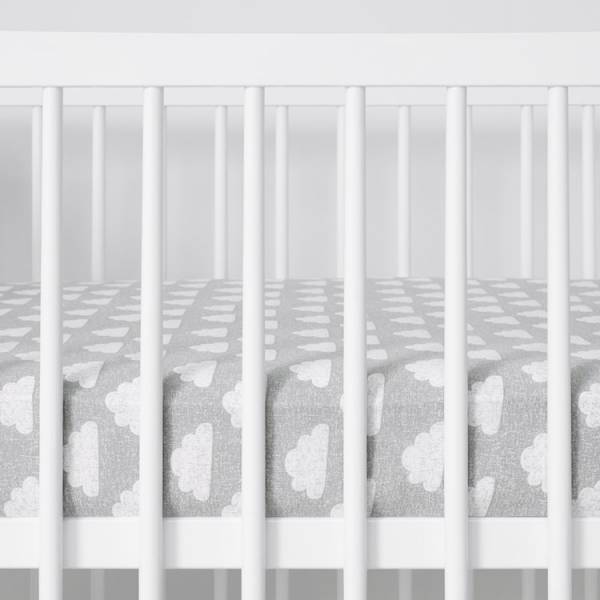 Snuz Cot & Cot Bed 2 Pack Fitted Sheet - Cloud
