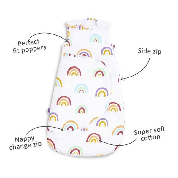 SNUZ Sleeping Bag 1 TOG 6-18 - Rainbow