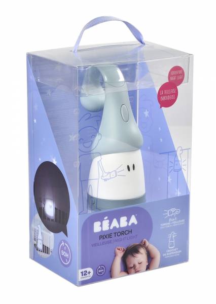 BEABA Pixie Night Light Torch - Pearl Blue