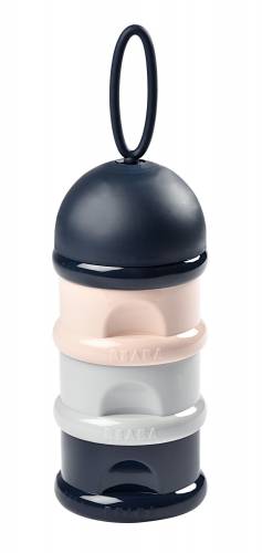 BEABA Milk Container - DarkBlue/Grey/Pink
