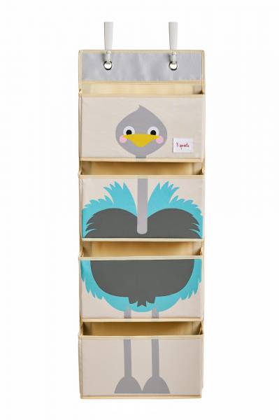 3 SPROUTS Hanging Wall Organizer - Ostrich