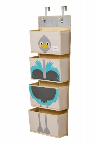 3 SPROUTS Hanging Wall Organizer - Ostrich