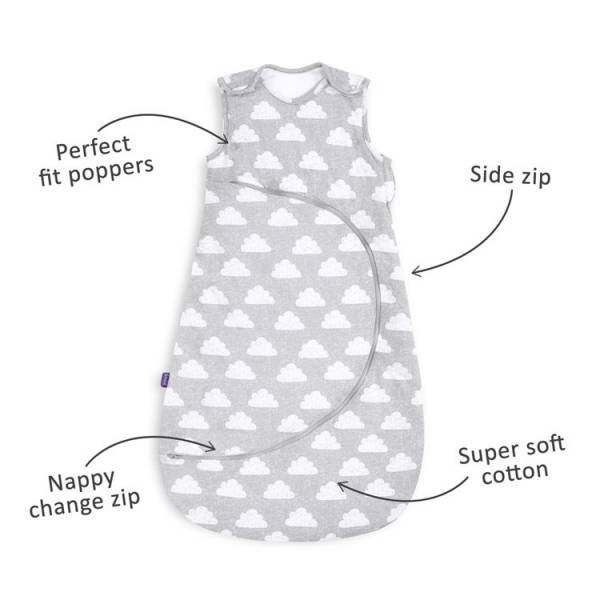 SNUZ Sleeping Bag 1 TOG 0-6 -  Cloud Nine