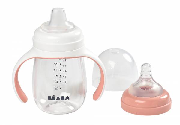 BEABA Learning cup 2in1 Sippy 210ml - Pink