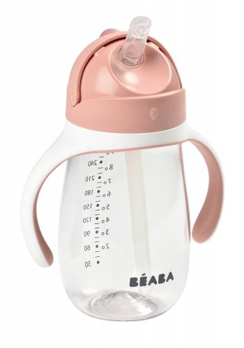BEABA Straw Cup 300ml - Old Pink