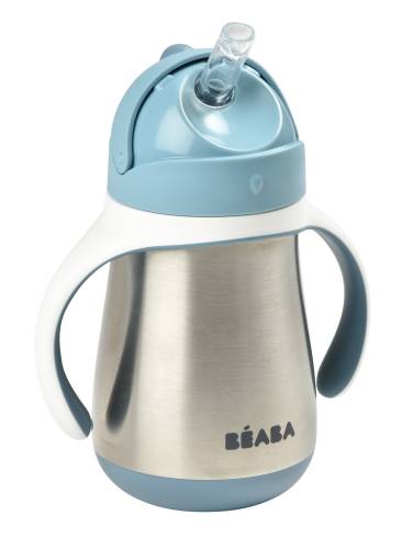 BEABA Stainless Steel Cup Straw 250ml - Blue