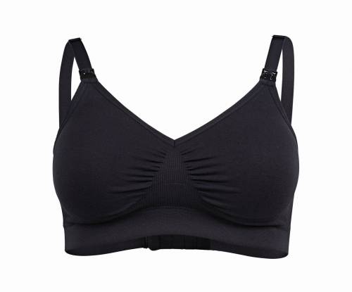 CARRIWELL Seamless Nursing Bra Black S