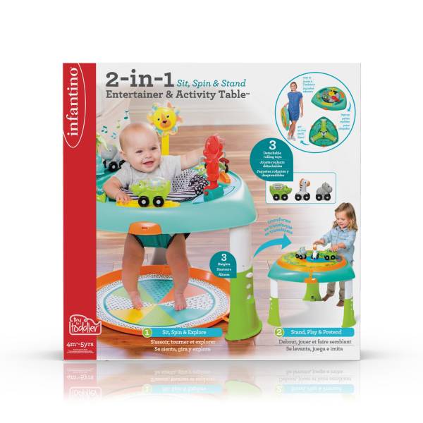 Infantino Table d'activités Sit, Spin & Stand entertainer 360