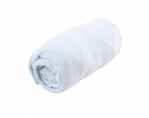 MINENE Jersey Bed Sheet 80x135 - Light Blue