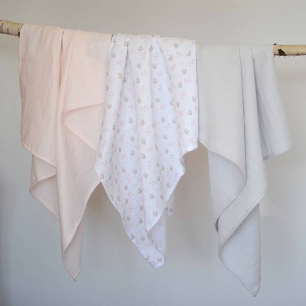 BEABA Cotton Muslin x3 - Cygne