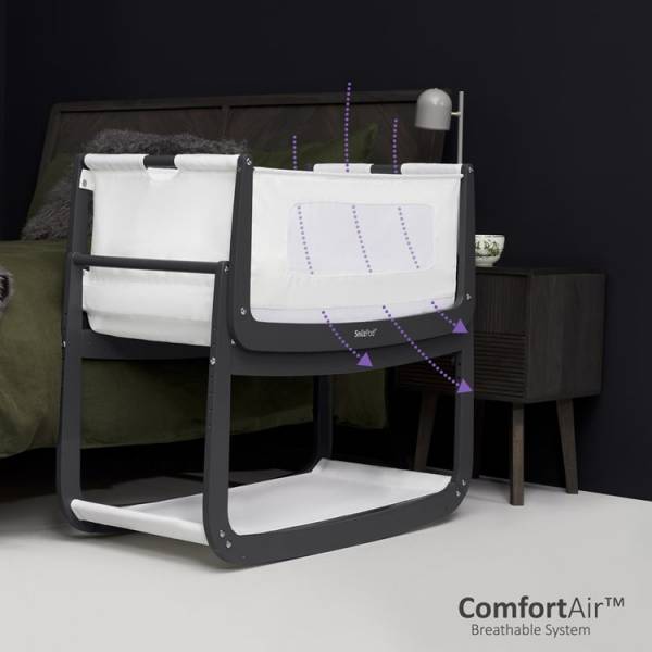 SNUZPOD Bedside Crib - Slate