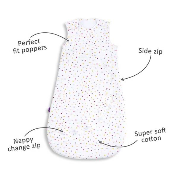 Snuz Sleeping Bag 2.50 TOG 0-6 - Multi Spot