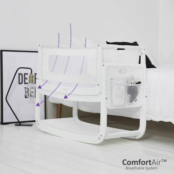 SNUZPOD 4 Bedside Crib - White