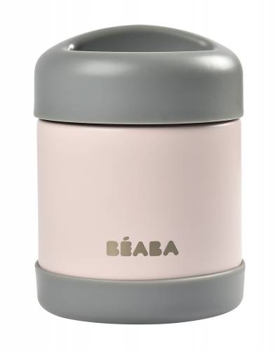 BEABA Thermo Food Jar 300 ml - Dark Mist/Light Pink