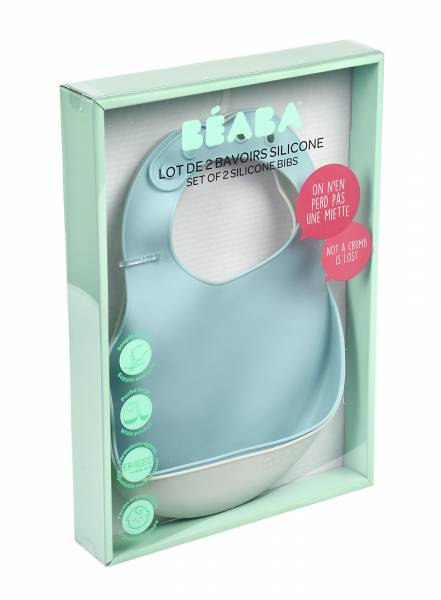 BEABA Silicone Bib - Airy Green