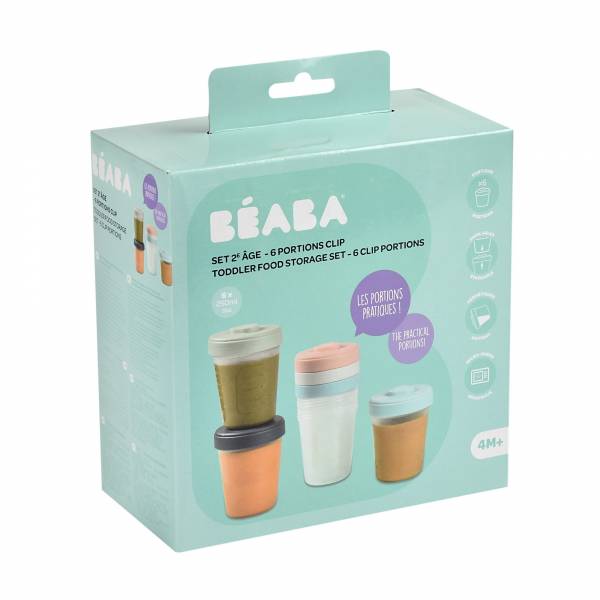 BEABA Food Jar Portions Set of 6x250ml