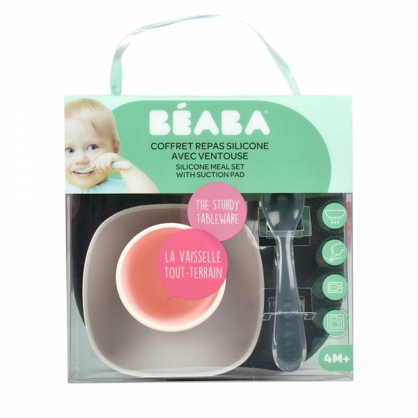 BEABA Silicone Meal Set 4pcs - Night Blue S