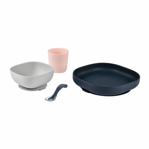 BEABA Silicone Meal Set 4pcs - Night Blue S